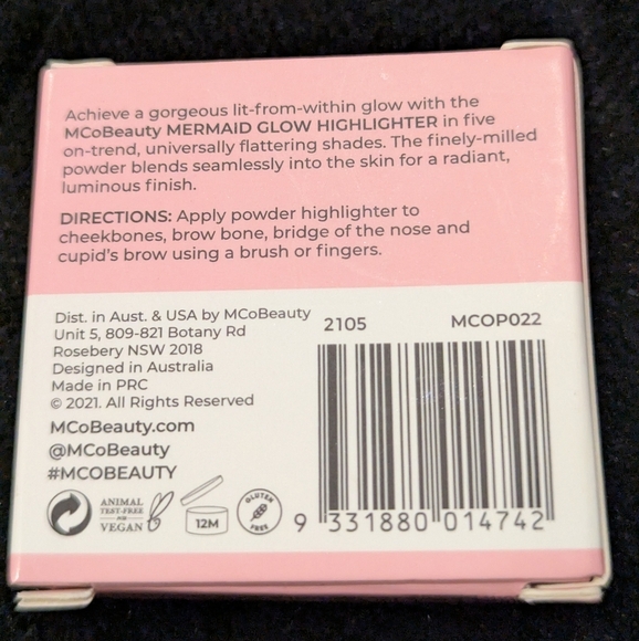 MCoBeauty Mermaid Glow Highlighter (New) 3g 0.1oz NIB - Picture 12 of 13